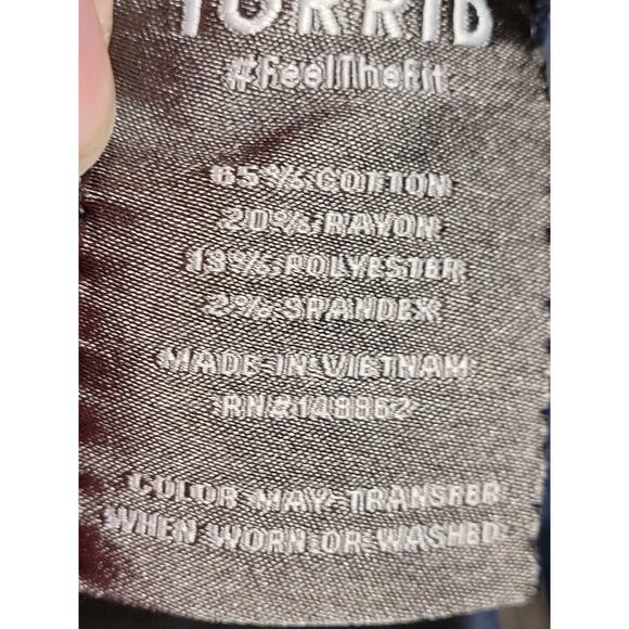 Torrid Super Soft High-Rise Denim Jegging Jeans Womens Size 2R(18-20) EUC - Picture 9 of 10